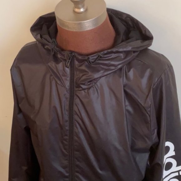 Adidas Essential Linear Hoodie Windbreaker - Picture 7 of 9